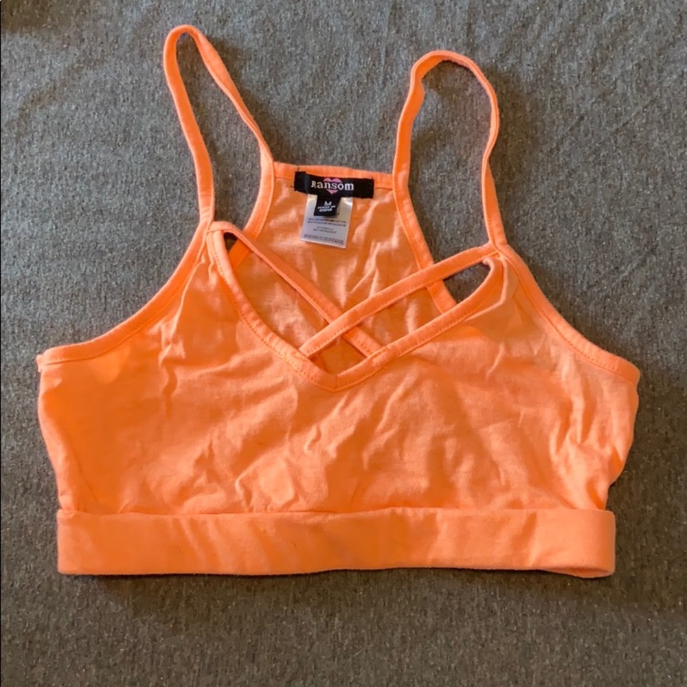 Peach Sports Bra